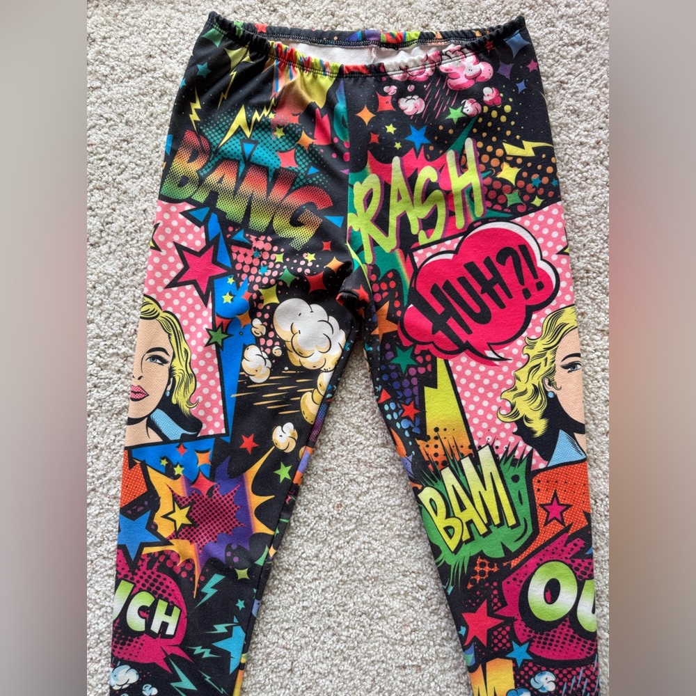 Comic Book Graphics Leggings